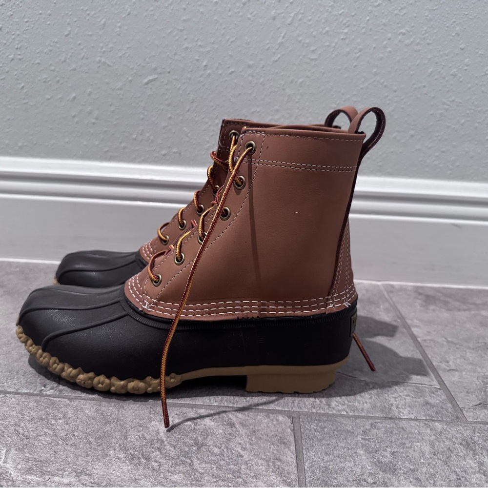 LL Bean Duck Boots - Brown and Black